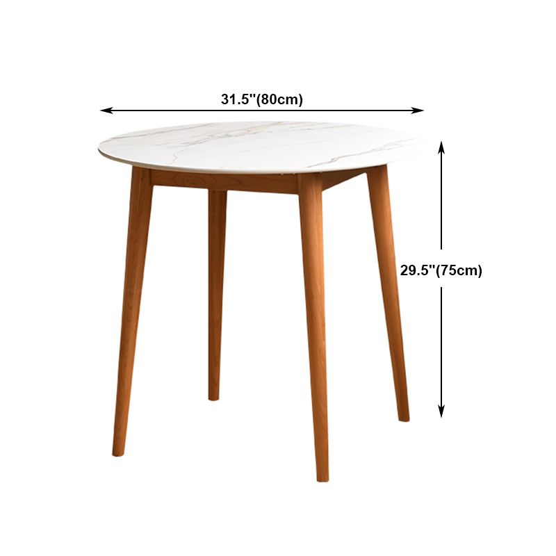 Modern 1/2/3/5 Pieces Dining Set Round Stone Dining Table for Dining Room