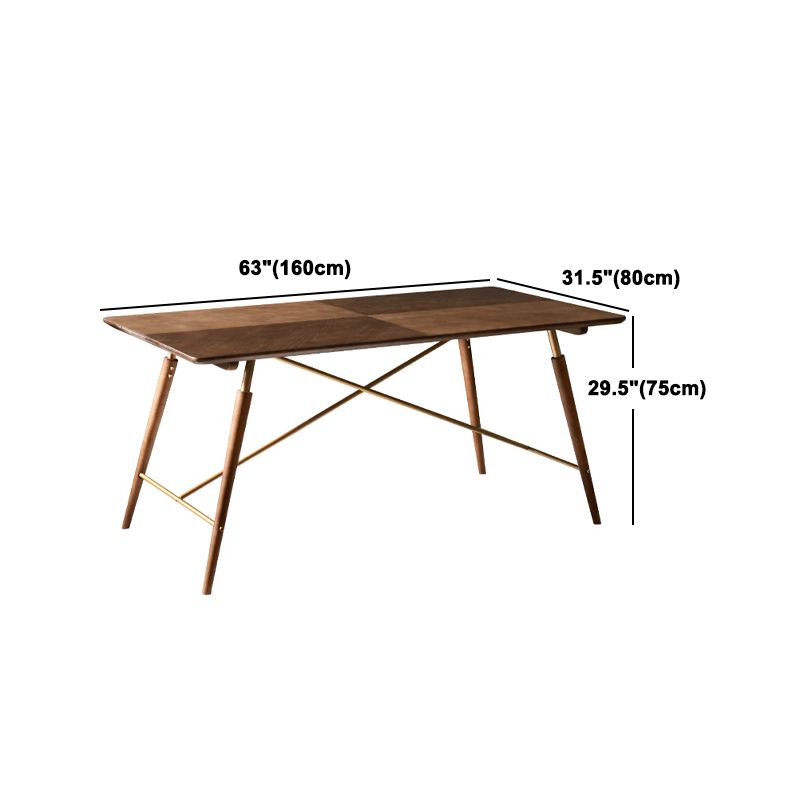 Solid Wood Dining Table Set 1/2/3/5 Pieces Modern Rectangle Dinette Set