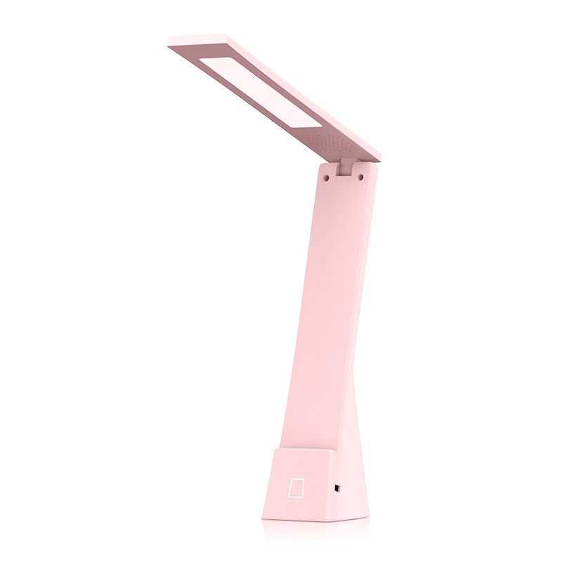 USB Table Lamp with Touch Control, Task Plastic Folding Table Light for Bedroom
