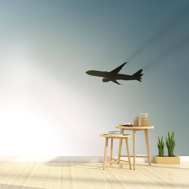 Air Plane Mural Wallpaper for Sleeping Room Decoration, Personalized Size
