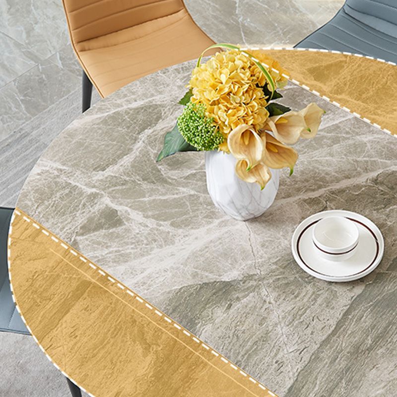Contemporary Dining Set Stone 1/2/5/7 Pieces Dining Turntable Furniture for Home