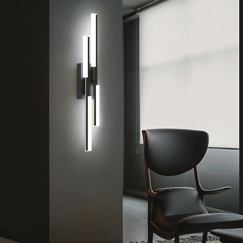 Linear Wall Light Wall Mounted Reading Lights Modern Bathroom Wall Sconces with Acrylic Shade