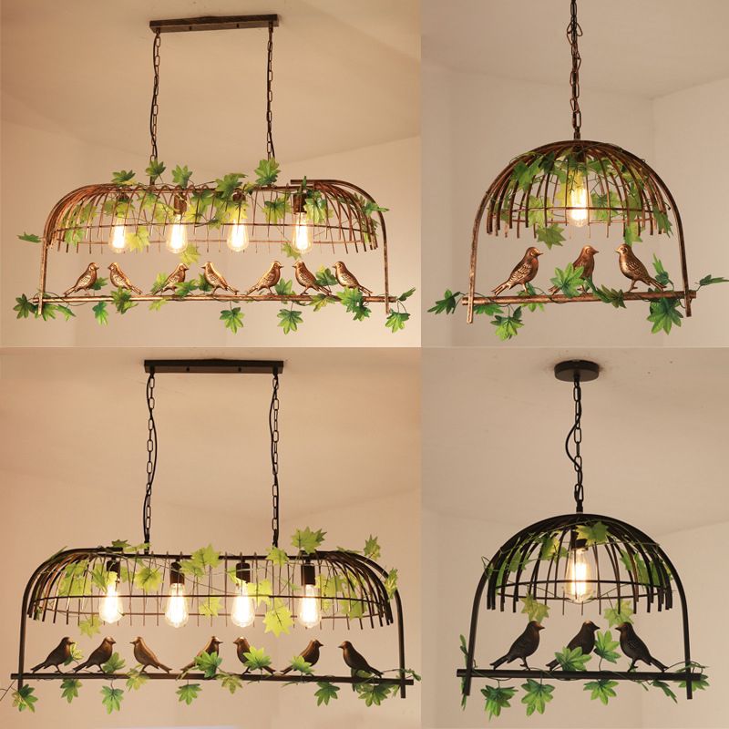 Creative Island Light Industrial Hanging Lighting Fixture for Dining Room