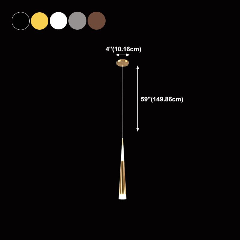 Geometric Shape Metal Hanging Light Modern Style 1 Light Hanging Light Fixtures