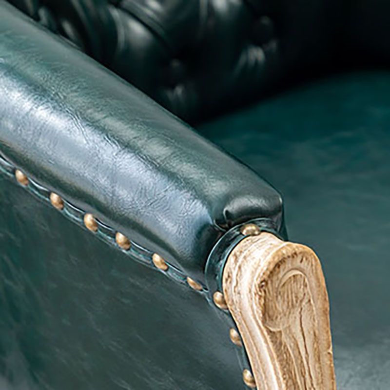 Solid Back Dining Chair Farmhouse Coffee Shop Upholstered Arm Chair