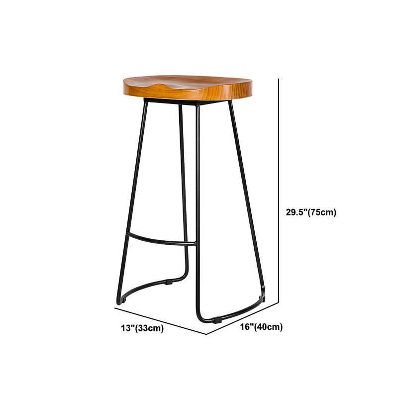 Industrial Rectangle Solid Wood Bar Table Set 1/4 Pieces Counter Table with High Stools