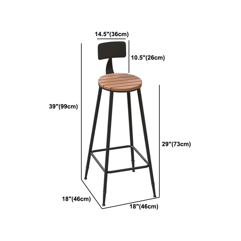 Industrial Wood Bar Table Set 1/2/5 Pieces Fixed Counter Set for Home Use