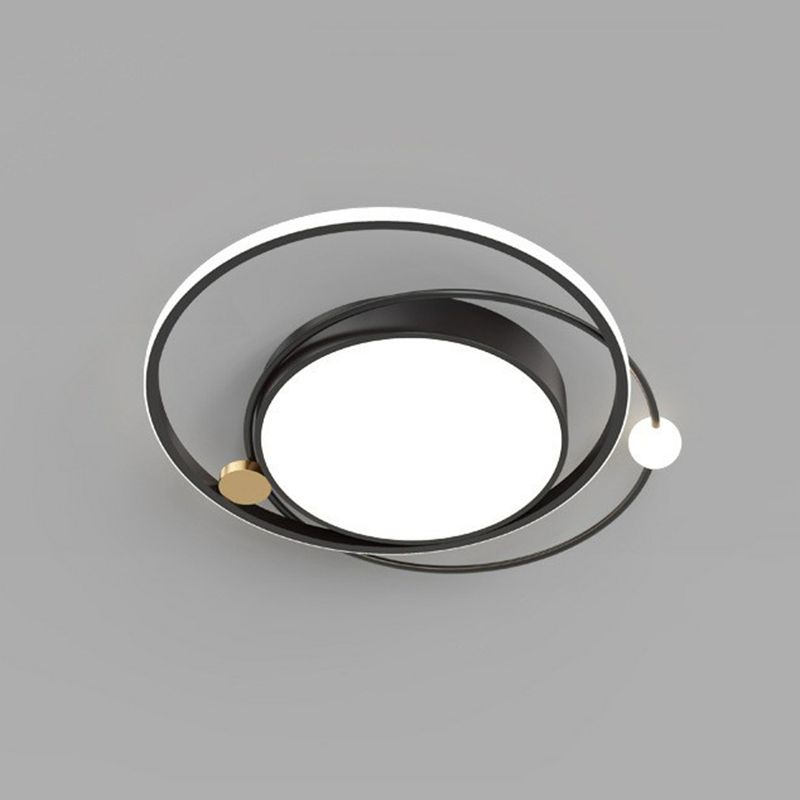 Plafonnier LED circulaire en acrylique de Style moderne, luminaire décoratif d'intérieur, idéal pour une chambre à coucher
