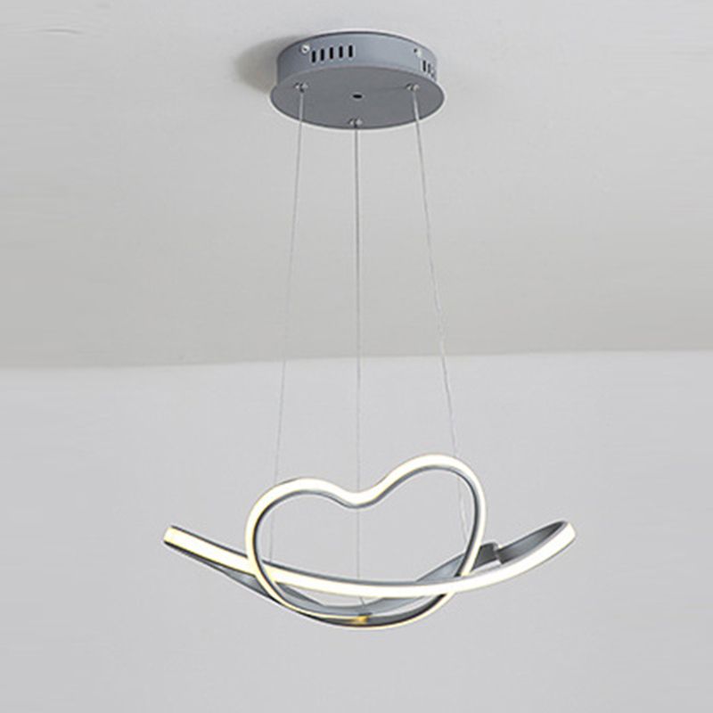 Modern Singularity LED Hanging Lamp Aluminium Linear Pendant Light with Acrylic Shade