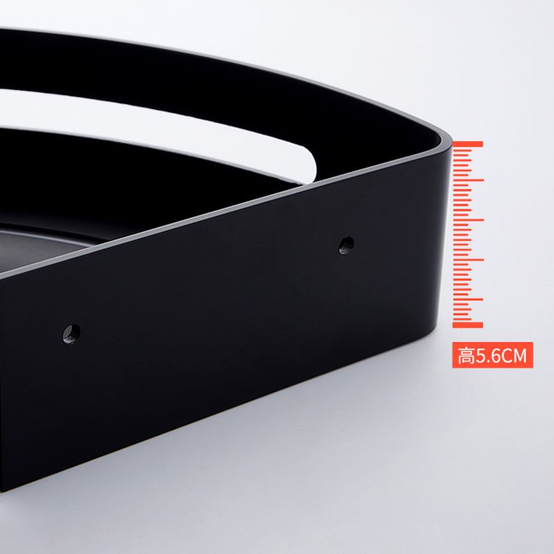 Black Bathroom Set Modern 1/2/3 - Piece Anti-rust Bath Shelf