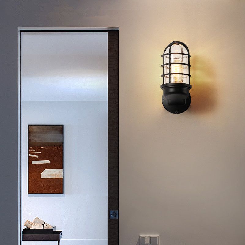 Schmiedeeisenwandlampe Lampenleuchte industrielle Outdoor -Zylinderleuchte Leuchte