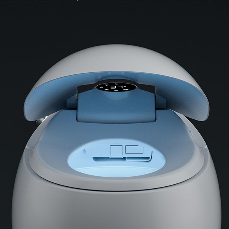 Modern Auto One Piece Toilet Siphon Jet Round Toilet with Sterilization Function