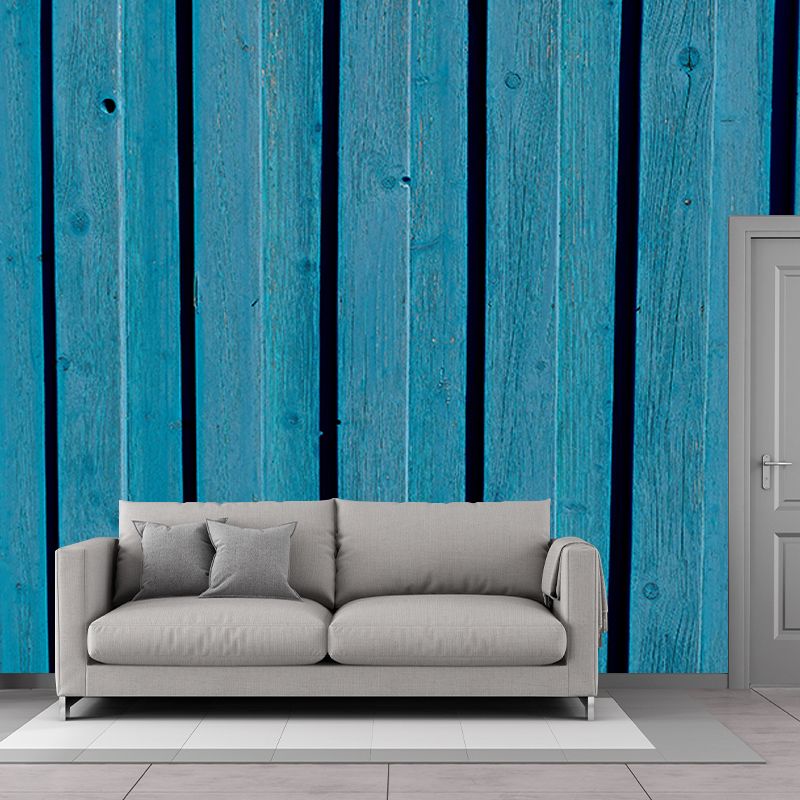 Industrial Style Wood Grain Mural Wallpaper Mildew Resistant Wall Decor for Living Room