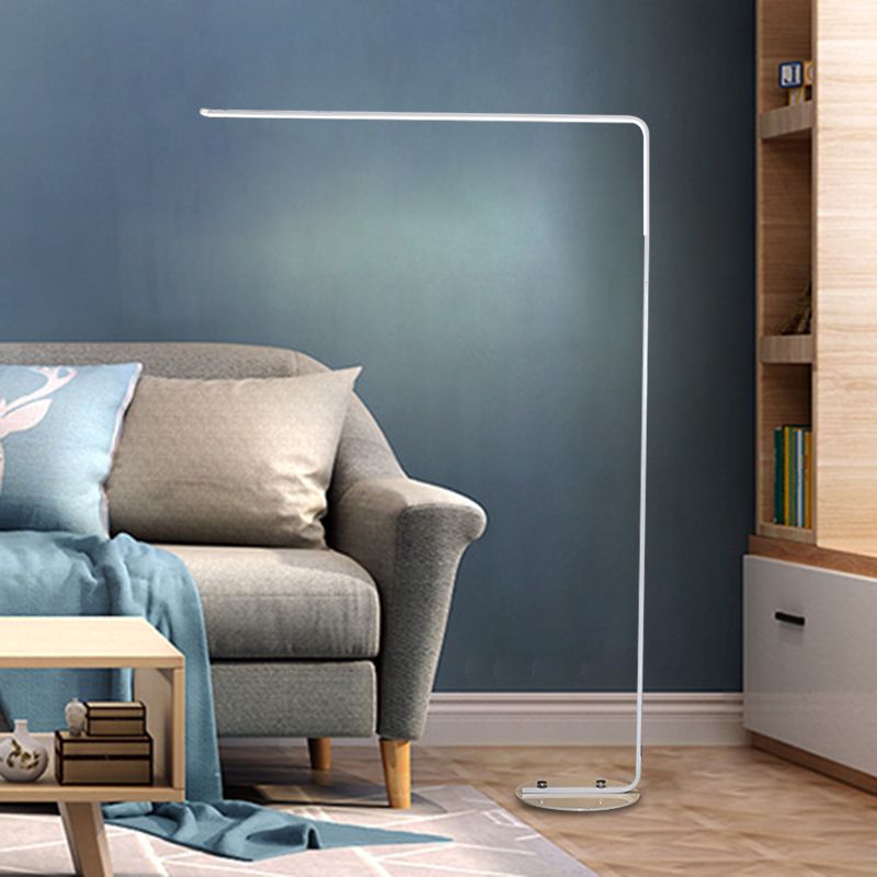 Zwart/wit rechthoek opstaan licht eigentijdse led led acryl leesvloer lamp voor woonkamer