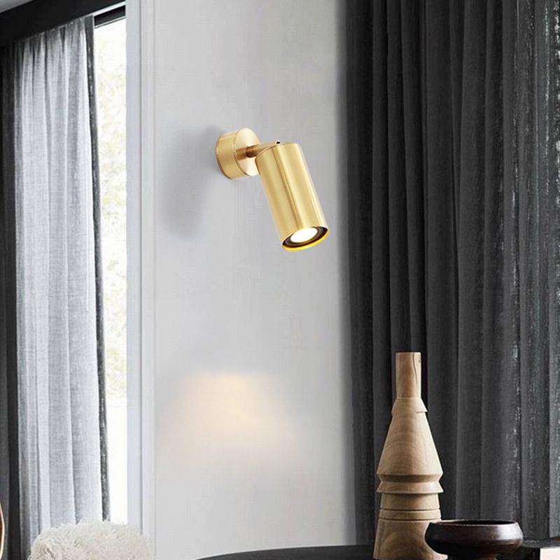 Iluminación de pared de cilindro múltiple lámpara de pared de metal moderna lámpara montada en la pared en latón