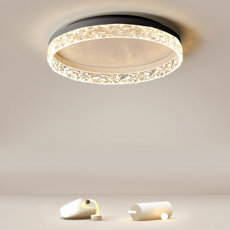 LED Ceiling Lamp Modern Simple Ceiling Mount Light with Acrylic Shade for Bedroom