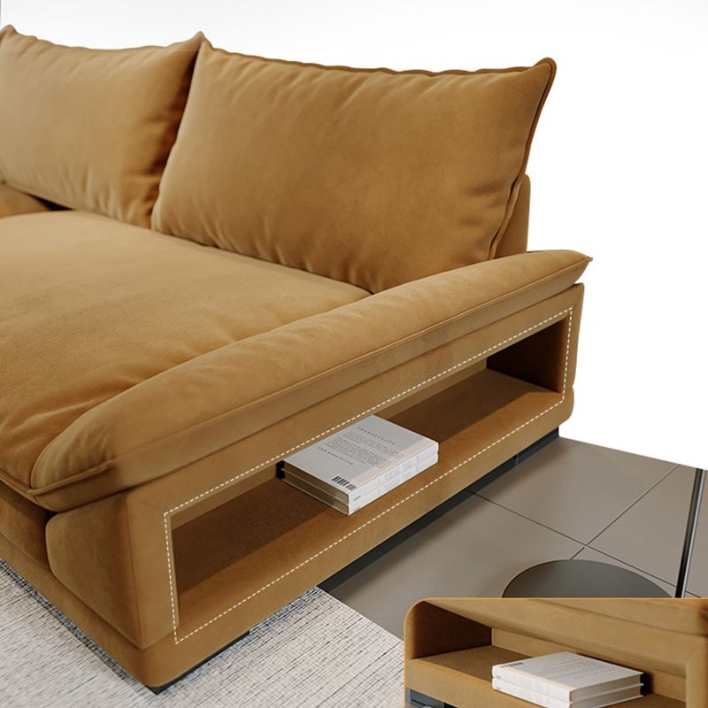 Stationary Living Room Standard Cushions Yellow Contemporary Seating