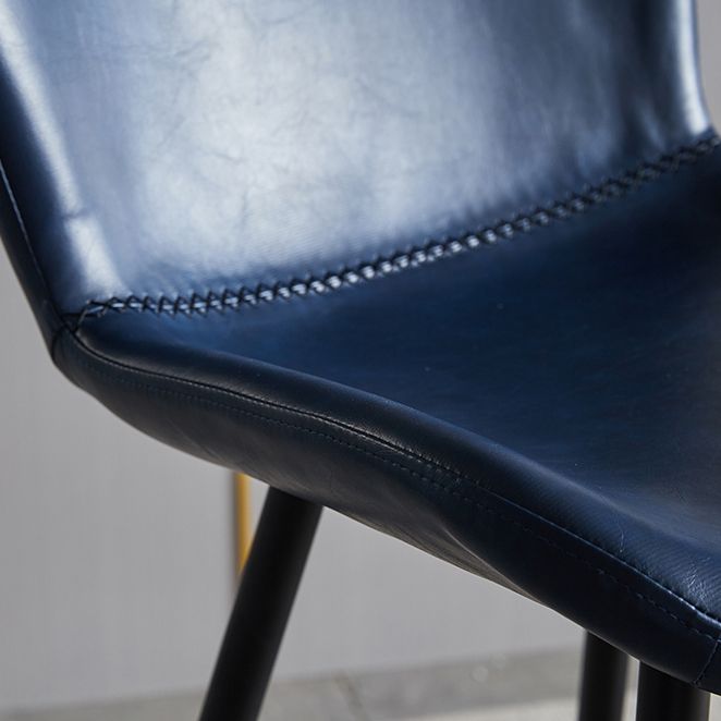 Scandinavian Home Leather Stool Footrest Matte Finish Barstool