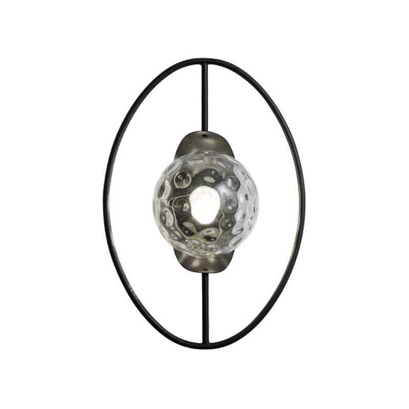 Contemporary Wall Sconce Globe Shade Wall Light Fixture for Bedroom