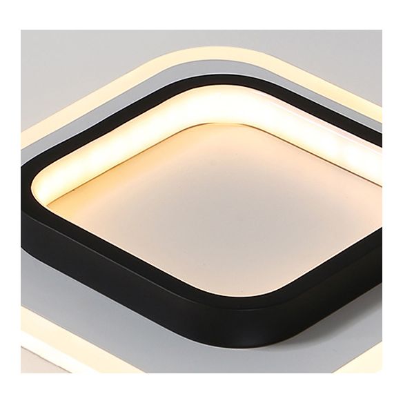 Geometric Acrylic Close to Ceiling Lamp Contemporary LED Close to Ceiling Lighting Fixture