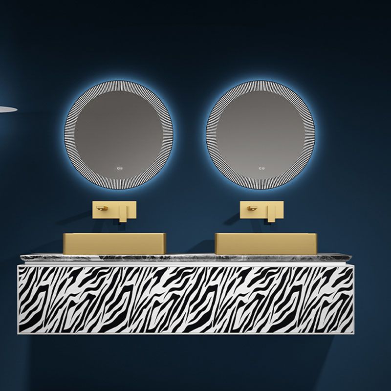 Modern Bathroom Sink with Pop-Up Drain Metal Rectangular Vessel Bathroom Sink