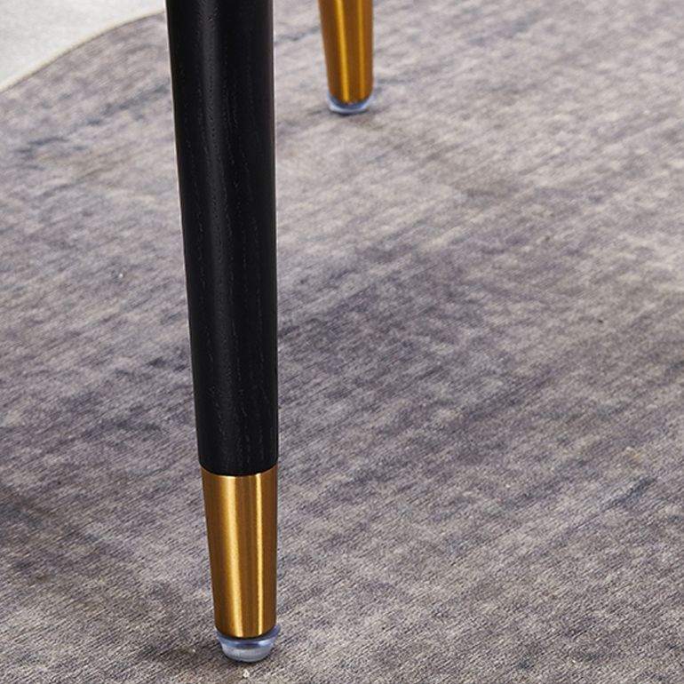 Silla lateral de comedor de cuero de diseño contemporáneo, sillón con respaldo sólido para uso doméstico