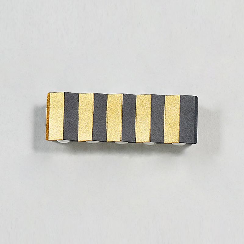 Black and Gold Wall Light Aluminum Modern LED Wall Flush Mount for Outdoors