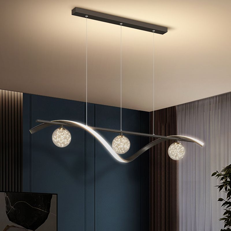 Luminaires d'éclairage de l'île sphérique modernes