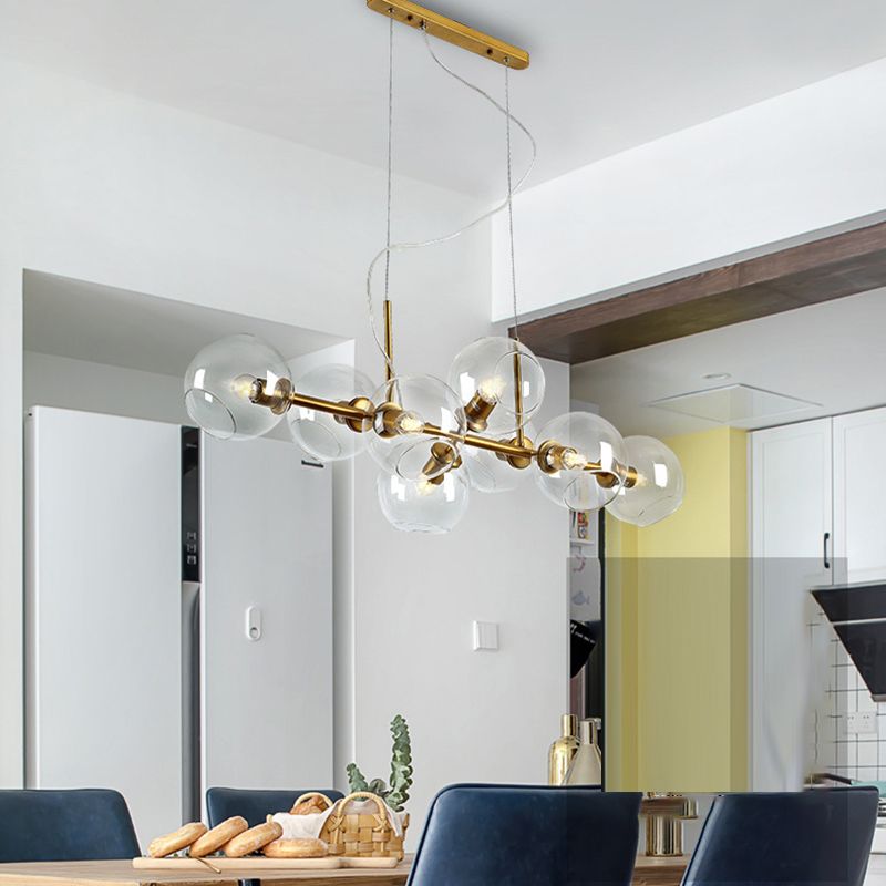 Modern Unique Shape Hanging Ceiling Lights 8 Lights Hanging Light Fixtures for Dining Room