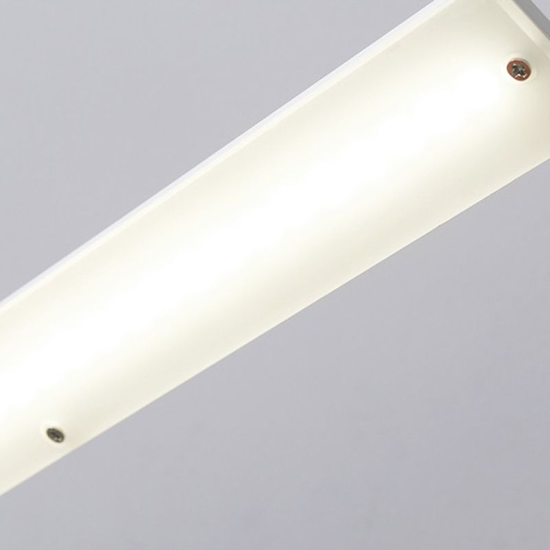 Illuminazione a parete lineare, moderno illuminazione da parete in metallo a LED con ombra acrilica