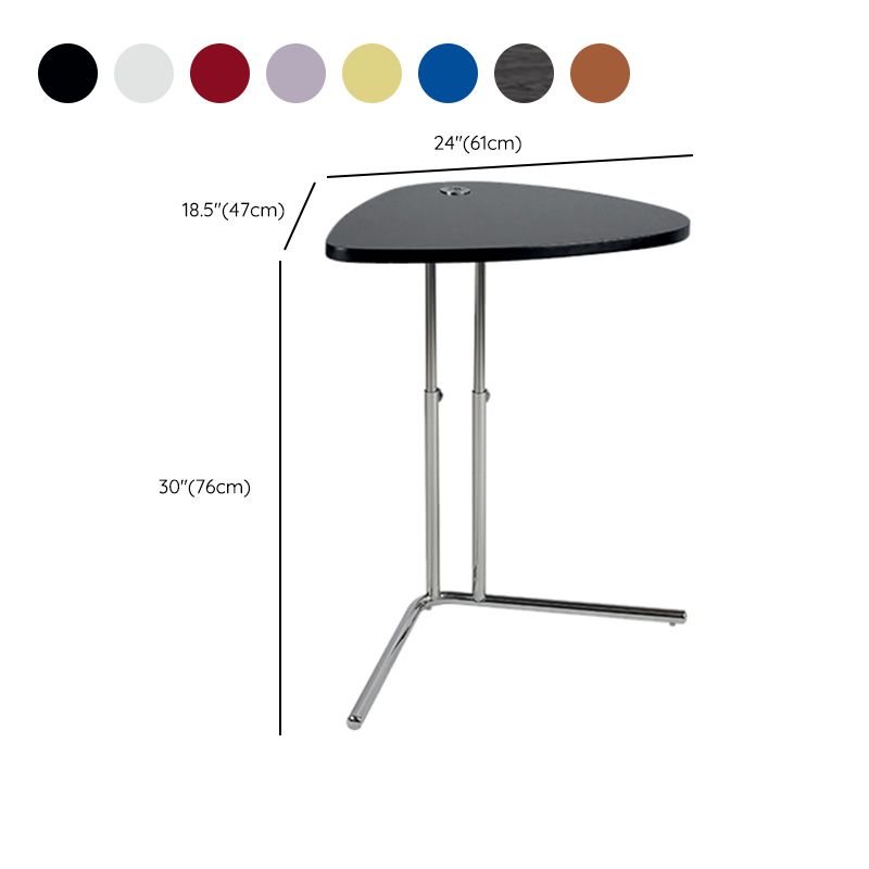 18" Wide Contemporary Corner Table Triangle Accent Side Table