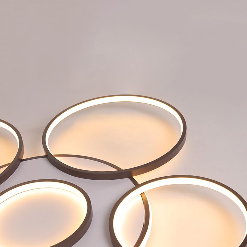 Geometric Acrylic Flush Ceiling Light Fixtures Modern Style 1-Light Flush Mount Fixture