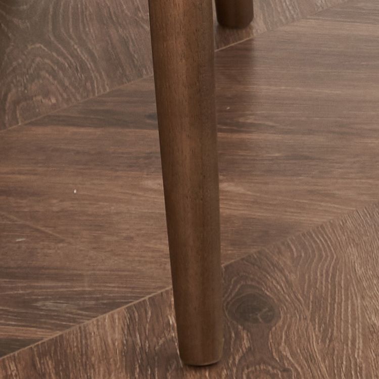 Solid Wood Dining Chair Modern Style Open Back Armless Chair for Dining Room
