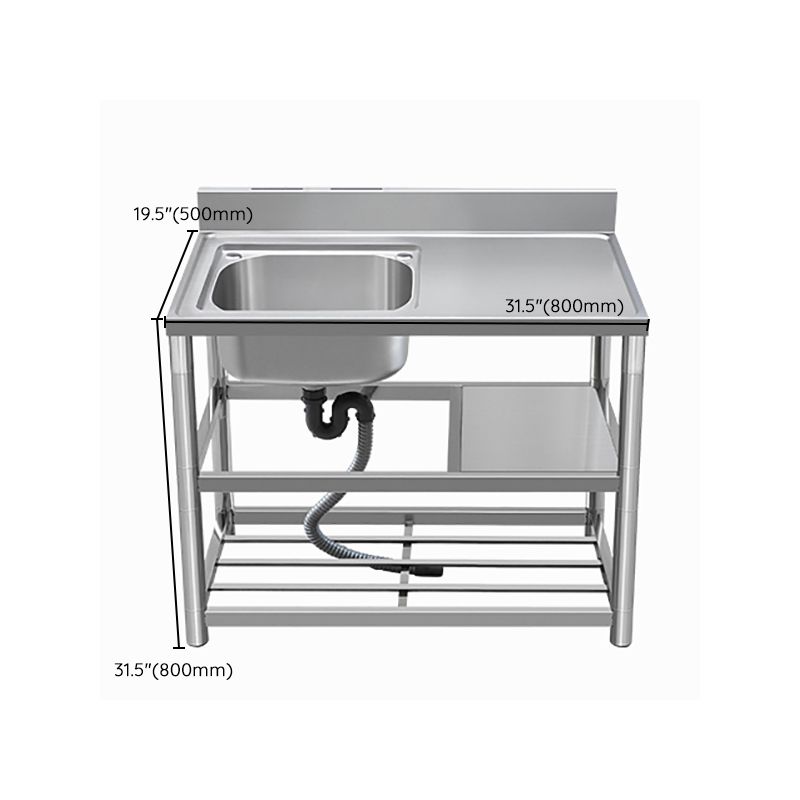 Modern Style Kitchen Sink All-in-one Stainless Steel Kitchen Sink with Drain Assembly