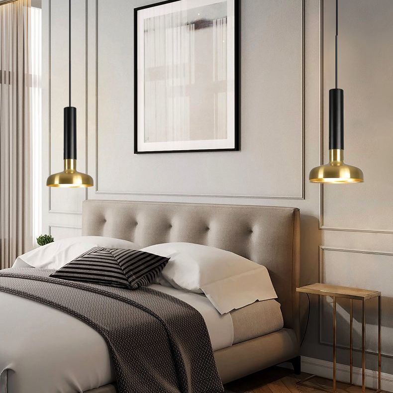 Metal Pot Cover Shade Hanging Lights Modern Style 1 Head Hanging Mount Fixture for Dining Room