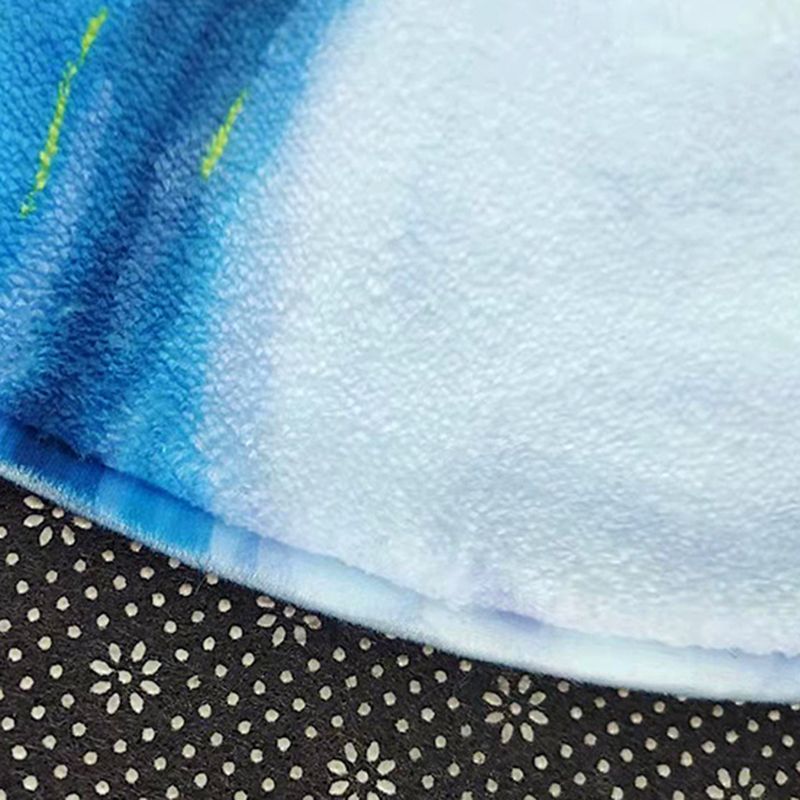 Contemporary Indoor Rug Abstract Print Carpet Polyester Stain Resistant Area Rug for Bedside