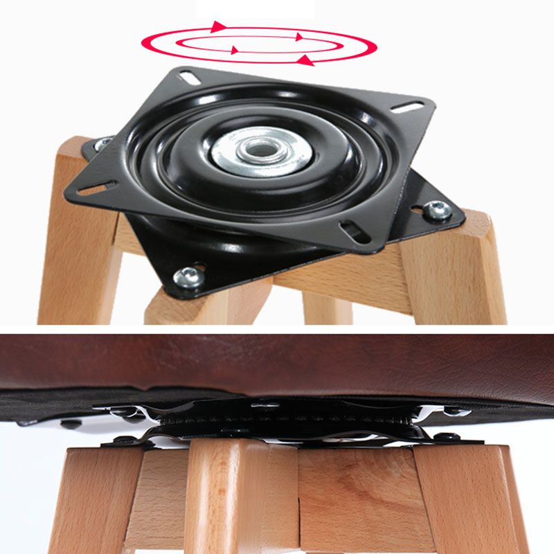 Taburete de mostrador de asiento cuadrado de madera de estilo escandinavo para barras cuadradas para bar de cocina