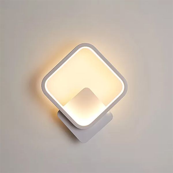 Lumières à nuances géométriques en métal Modern Simple Style 1 HEAD WALL MOUR MOURNAL