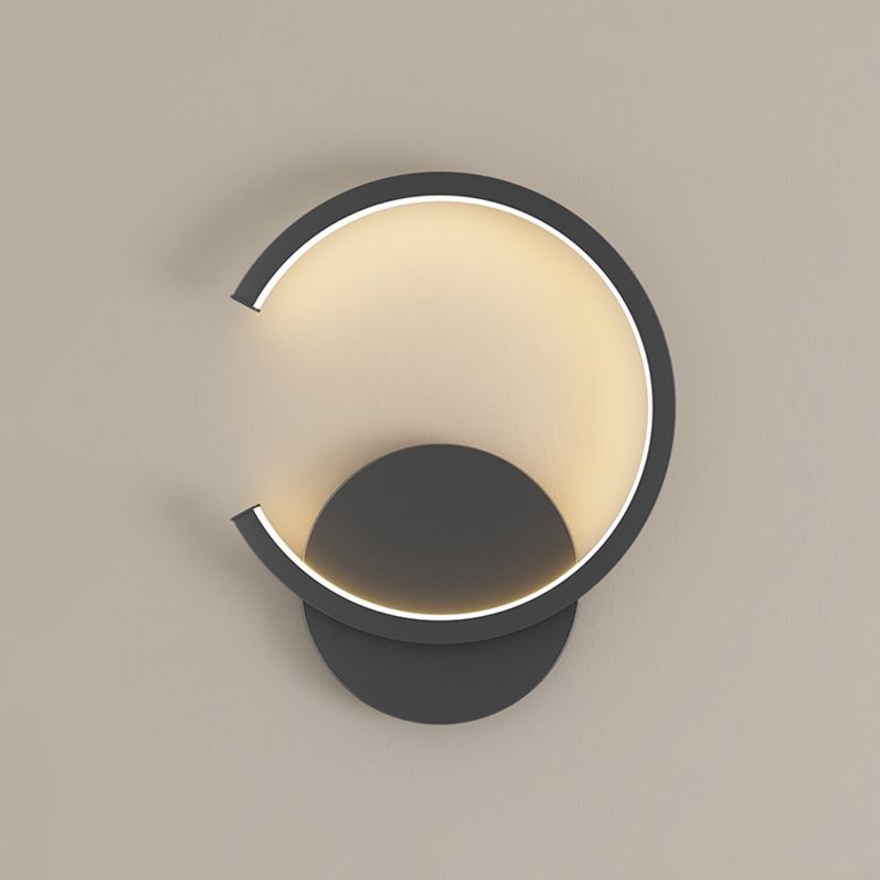 Modern Minimalist Style Regular Wall Mounted Light Fixture Metal 1 Light Wall Light Sconces for Living Room