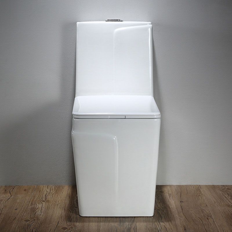 Simple Household Toilet Ceramic Siphon Jet Toilet with Pumping Mute Water-saving