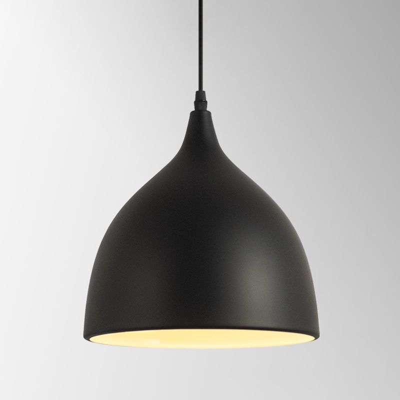 Metal Bowl Shape Hanging Lights Modern Macaron Style 1-Light Pendant Light for Bar