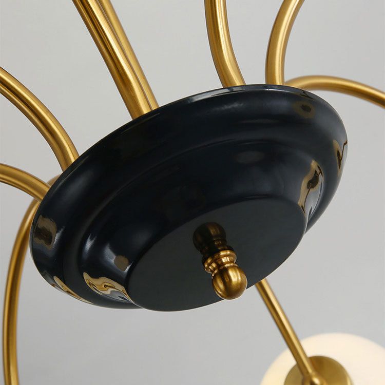 Modern Hanging Pendant Lights Simplicity Style Glass Shade Chandelier Light