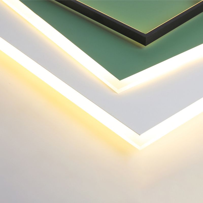 3-stufige oberflächenmontierte Deckenleuchte im nordischen Stil, Acryl-Schlafzimmer-LED-Einbauleuchte