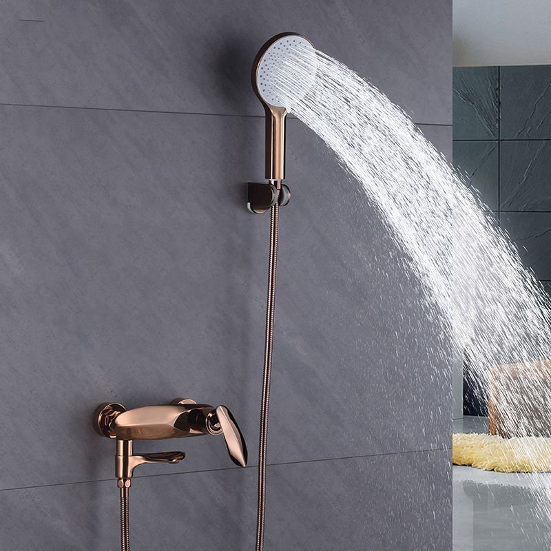 Wall Mounted Modern Round Metal Shower Brass Shower Head Shower Faucet