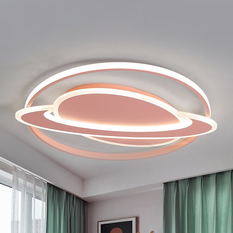 Moderne hedendaagse planeet plafondlamp acryl inbouw plafondarmatuur voor slaapkamer