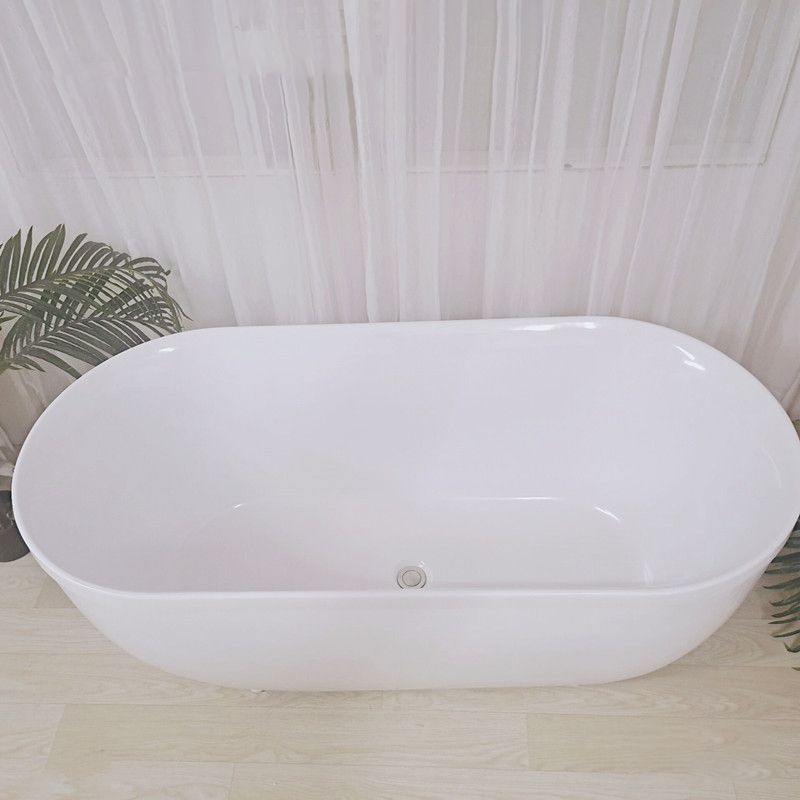 Freestanding Antique Finish Bathtub Soaking Back to Wall Bath Tub