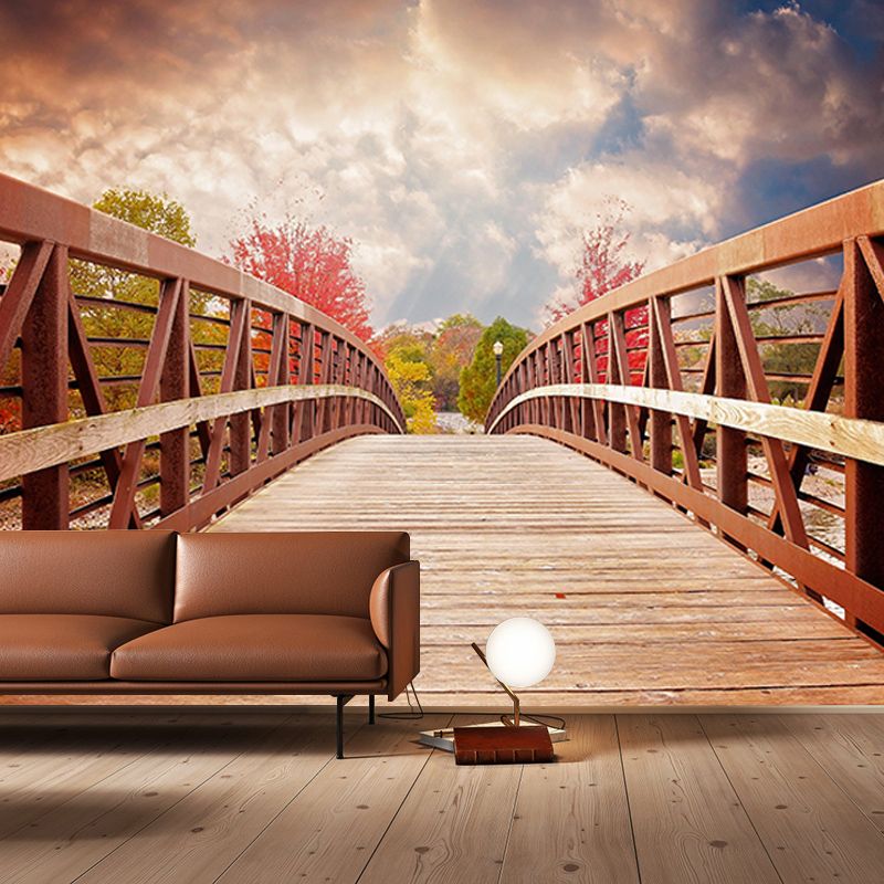 Space Extension Wall Mural Wallpaper Modern Style Mildew Resistant for Home Decor