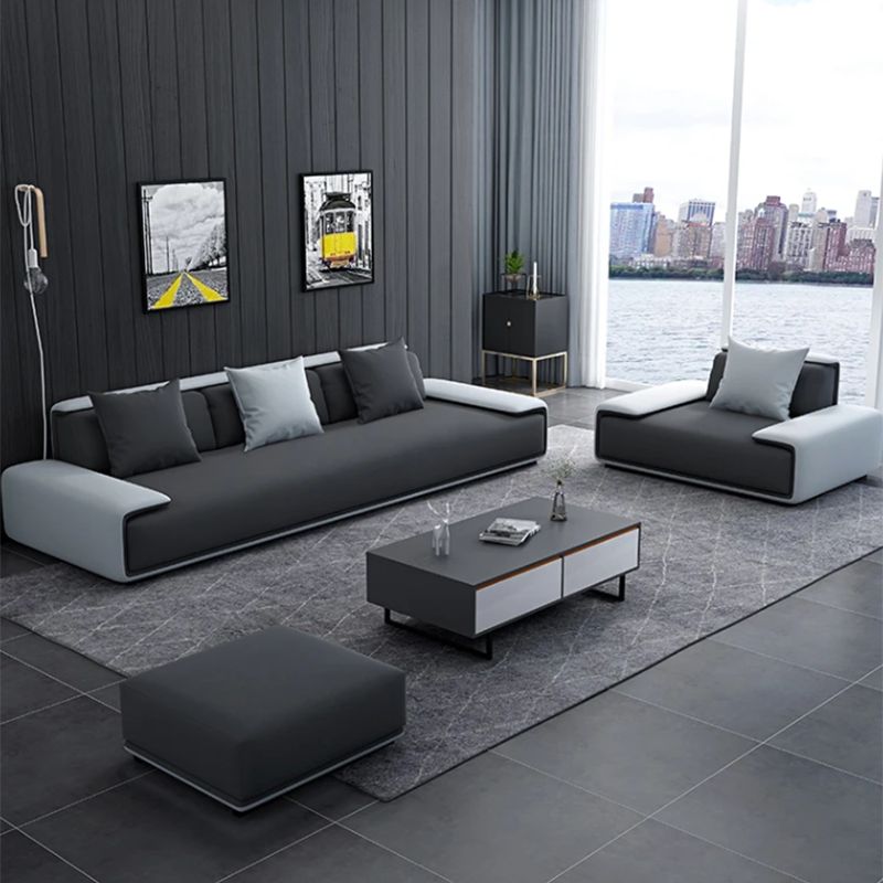 Armless Sofa 35.43" D x 27.55" H Standard Sofa with Pillow for Living Room