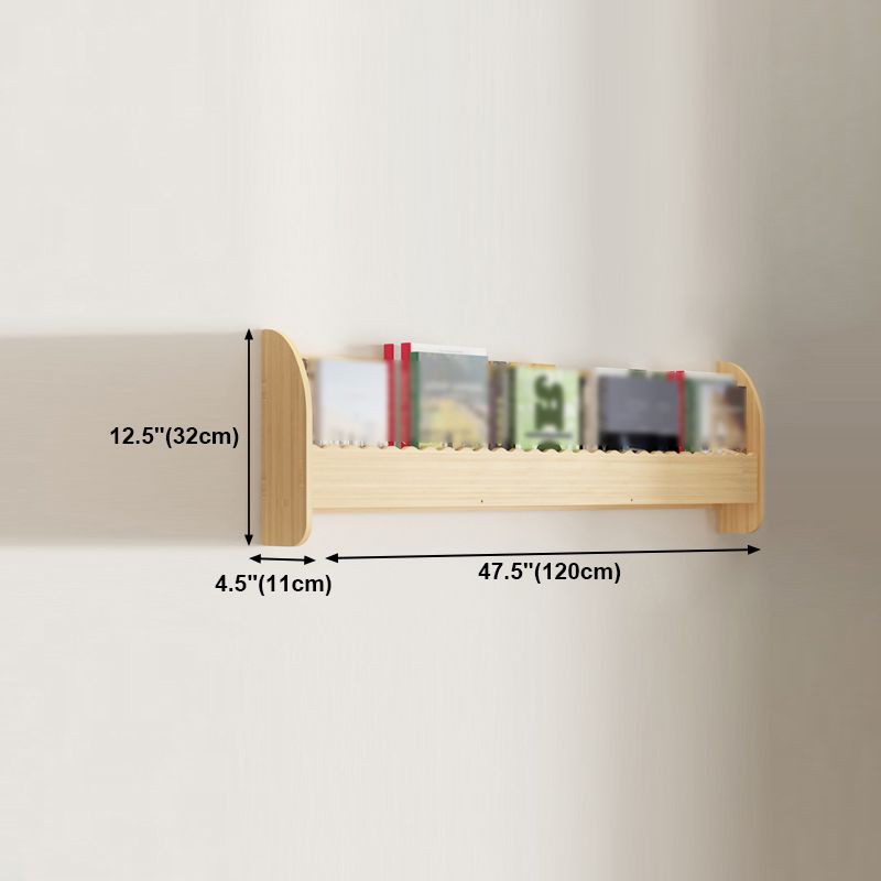 1/2/3/4-Shelf Modern Wall Unit Bookshelf Natural Pine Wood Bookshelf