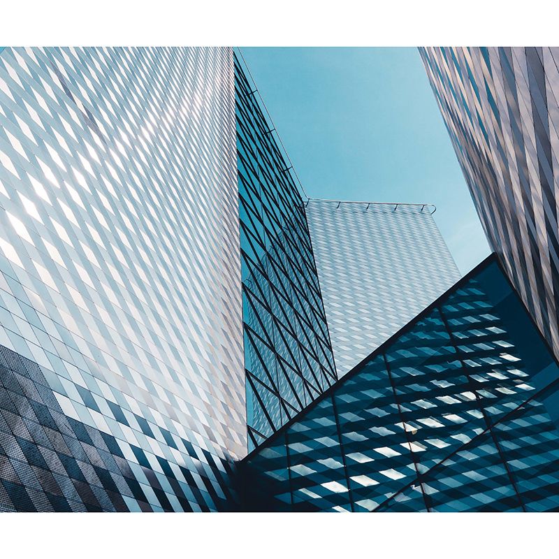 Photography Building Contemporary Style Building Mural Horizontal Room Wall Mural